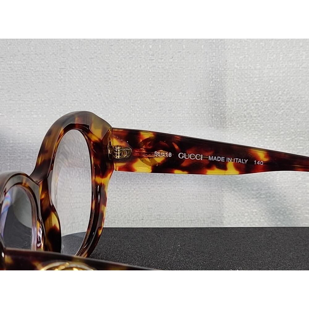 Gucci Tortoise Shell Butterfly Women Eyeglasses 02Y 56*18 Reading GG 2171/N/S - Picture 5 of 7